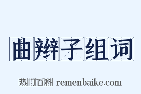 曲辫子组词是什么意思的图片